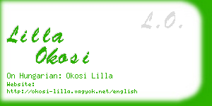 lilla okosi business card